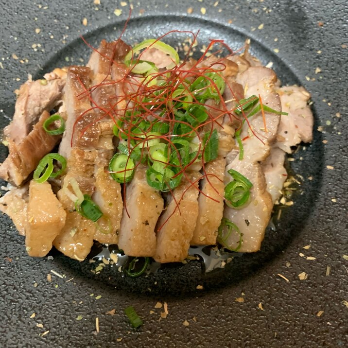 圧力鍋で15分!おつまみチャーシュー!